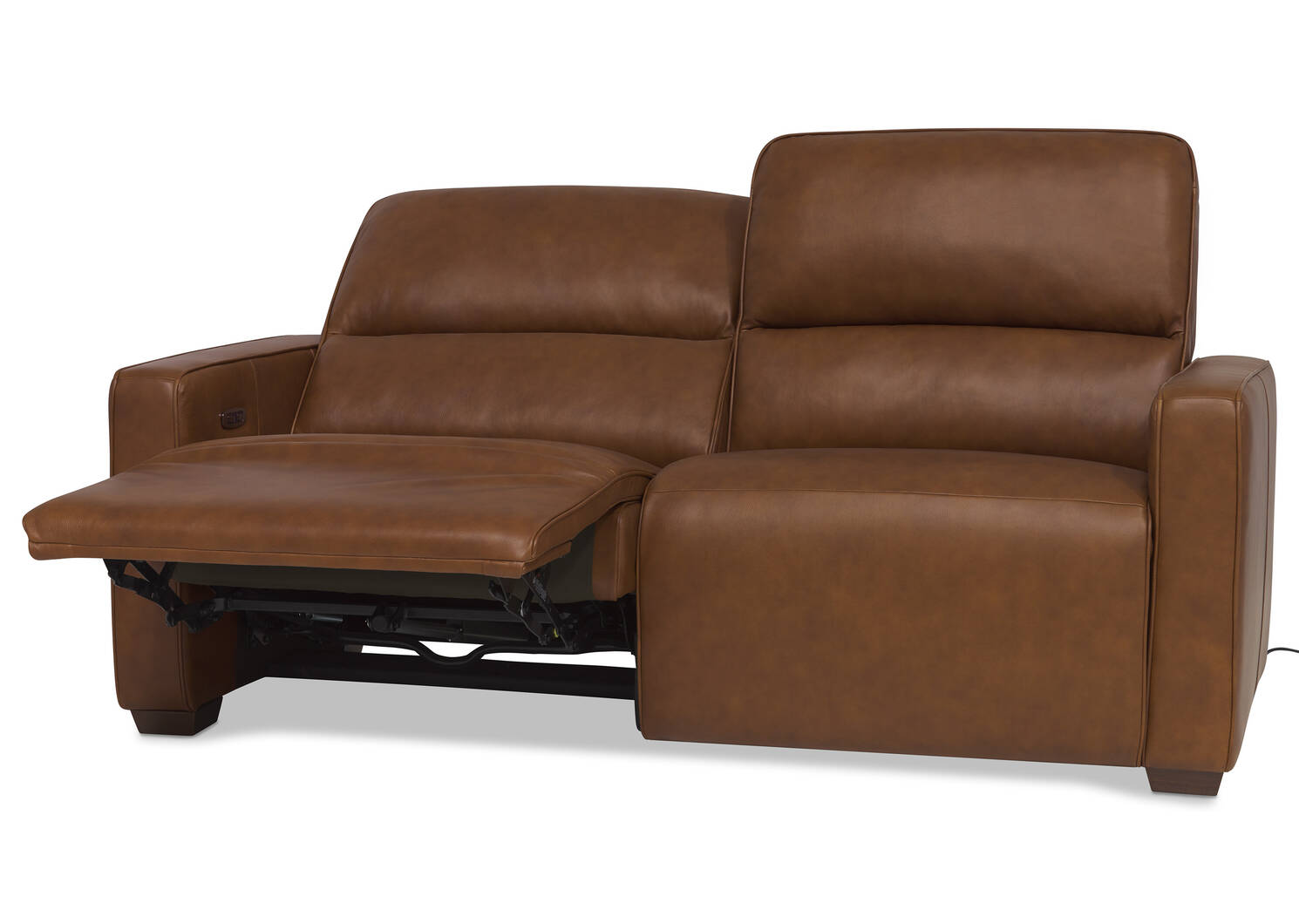 Reese Leather Reclining Sofa -Arlo Rum