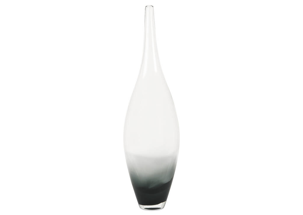 Grand vase décoratif Lucius transp/gris