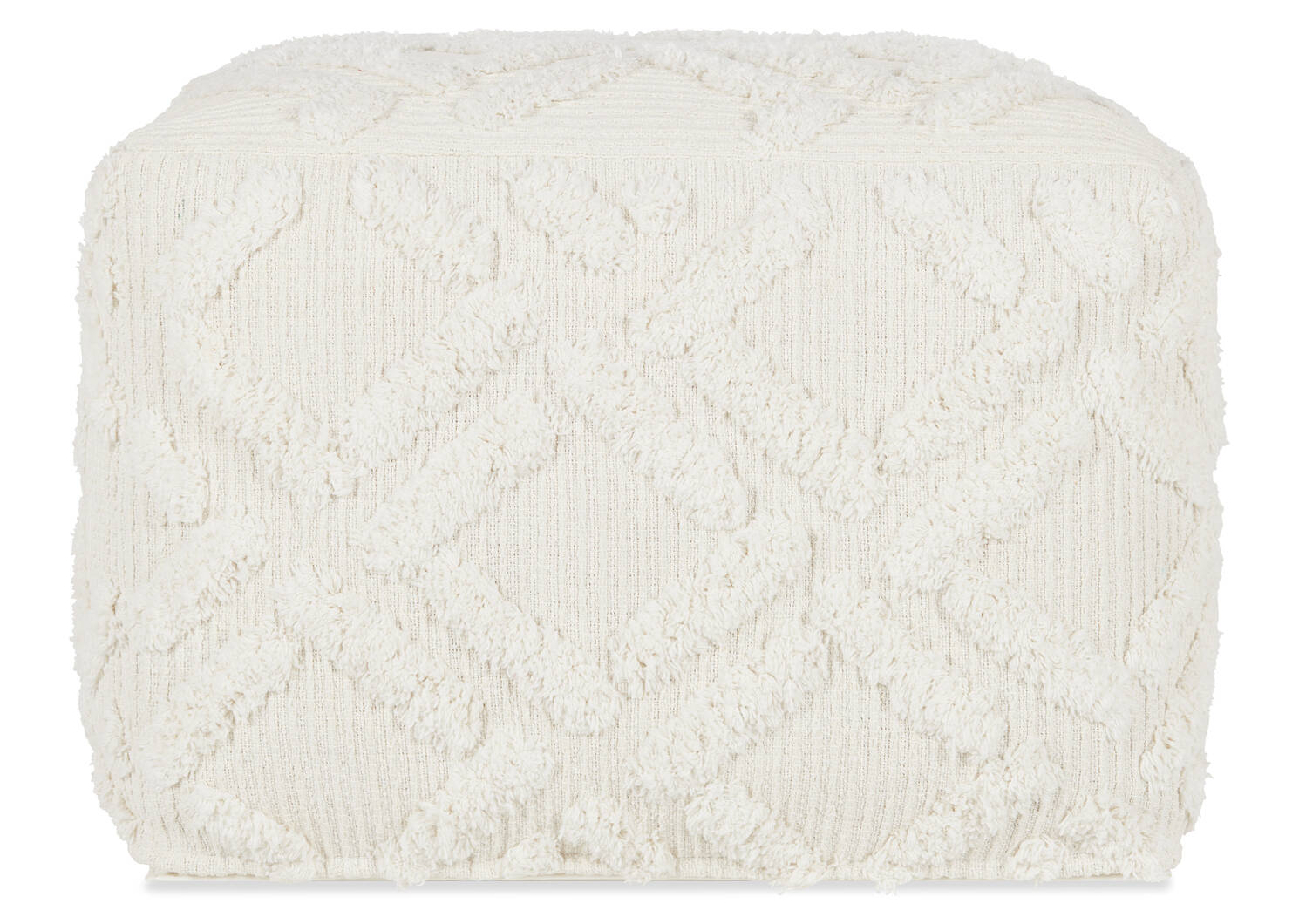 Lambeth Cotton Pouf Ivory