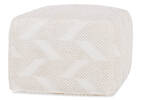 Emerson Cotton Woven Pouf Natural