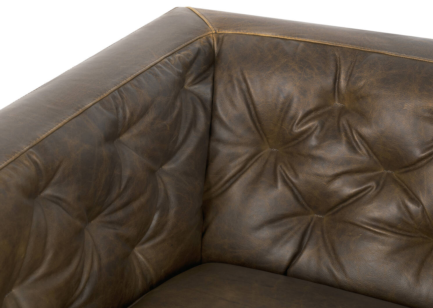 Marcello Leather Armchair -Waco Tobacco
