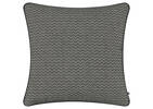 Coussin en coton Faye 20x20 noir/ivoire