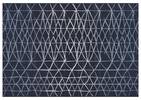 Seychelles Rug - ZigZag Blue/Ivory