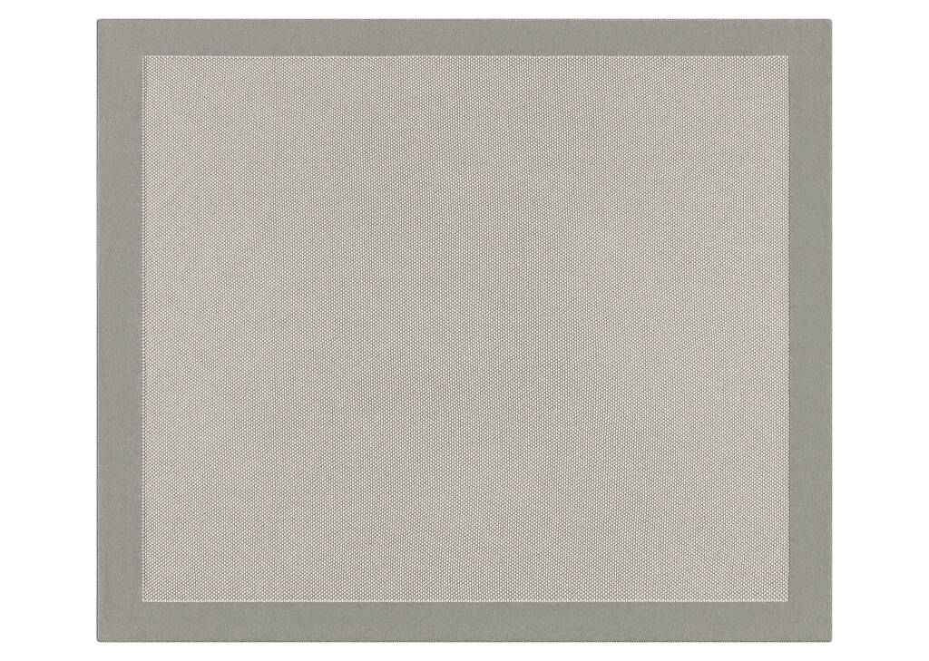 Jeté av bordures coton Esco gris p/multi