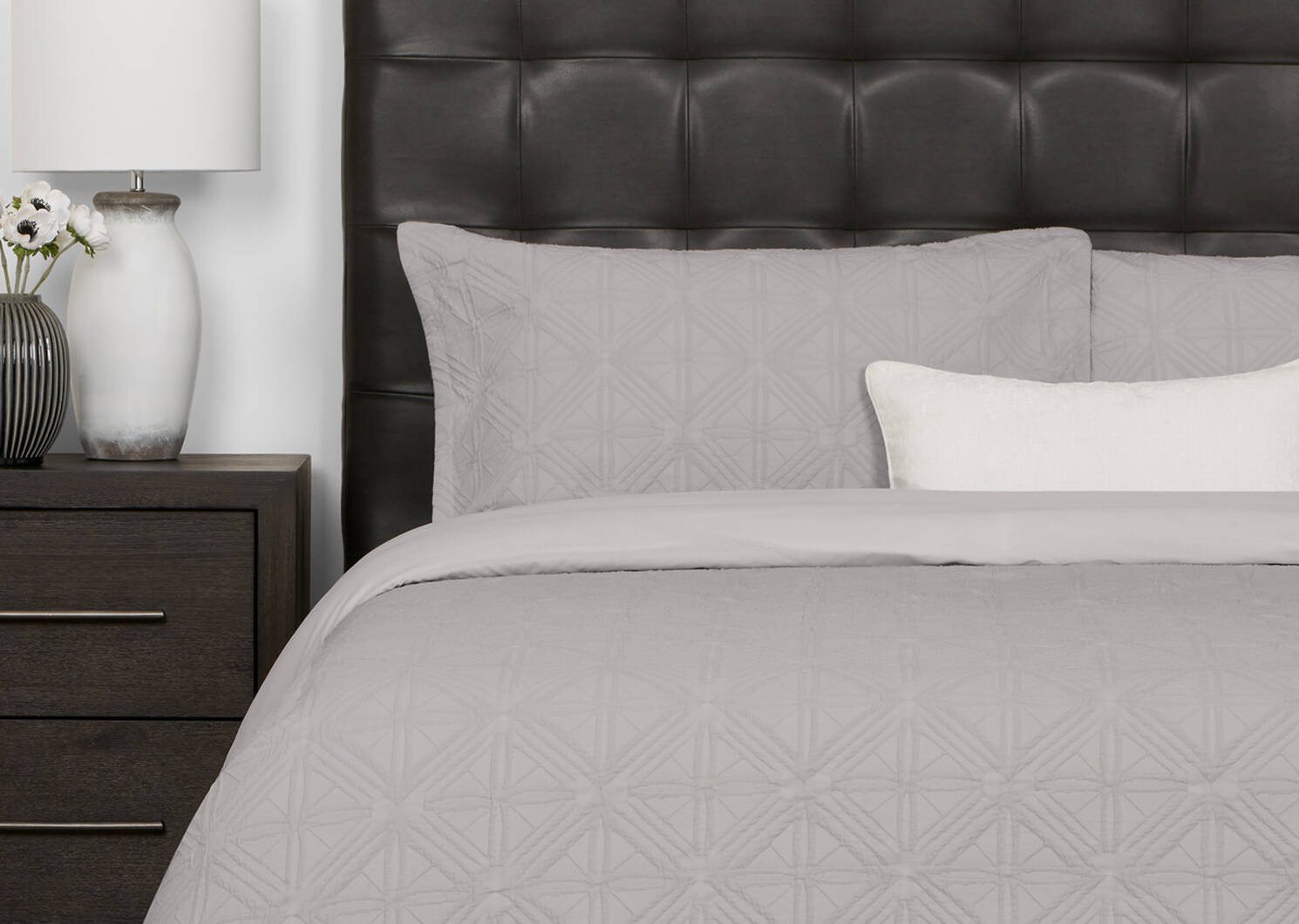 Arden Duvet Set King Grey