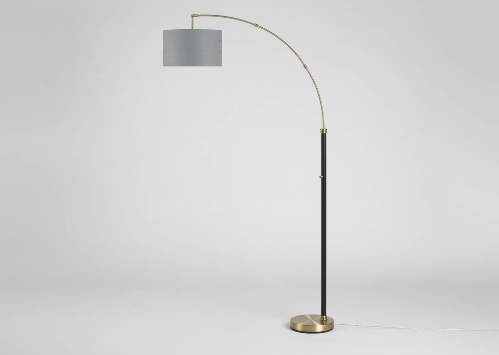 Yonge Arc Floor Lamp Black/Brass