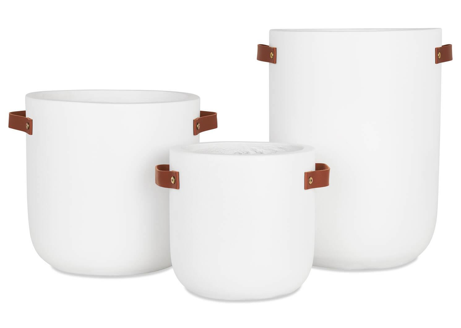 Cache-pot moyen Elgin blanc