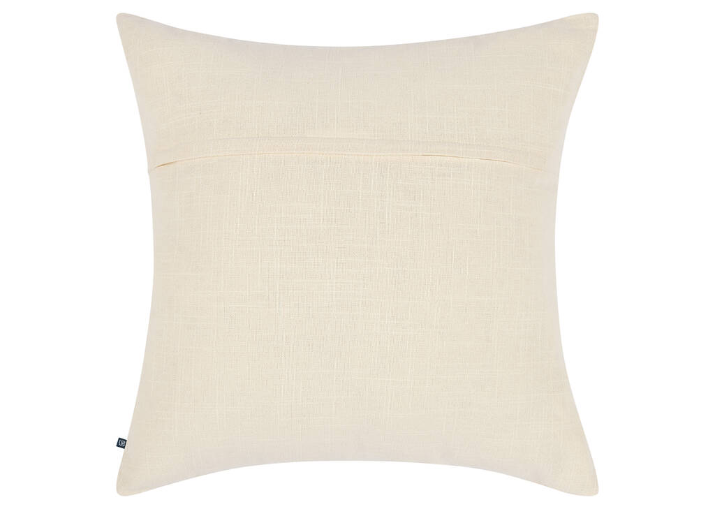 Ramea Cotton Floral Pillow 20x20 Iv/Brn