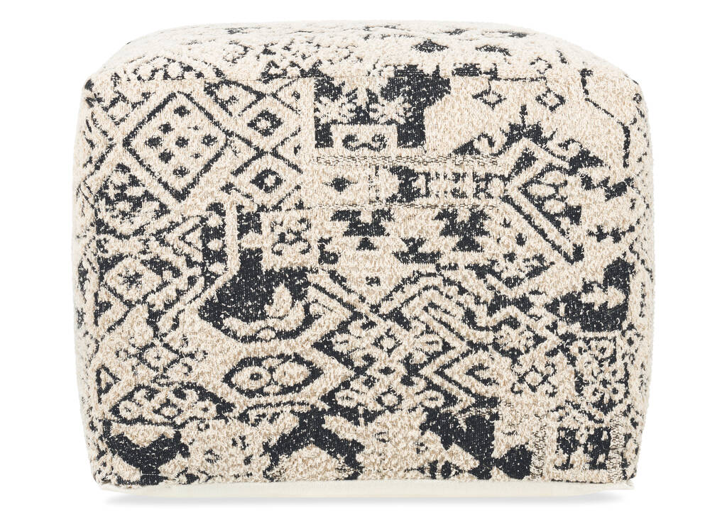 Bari Pouf Black/Natural