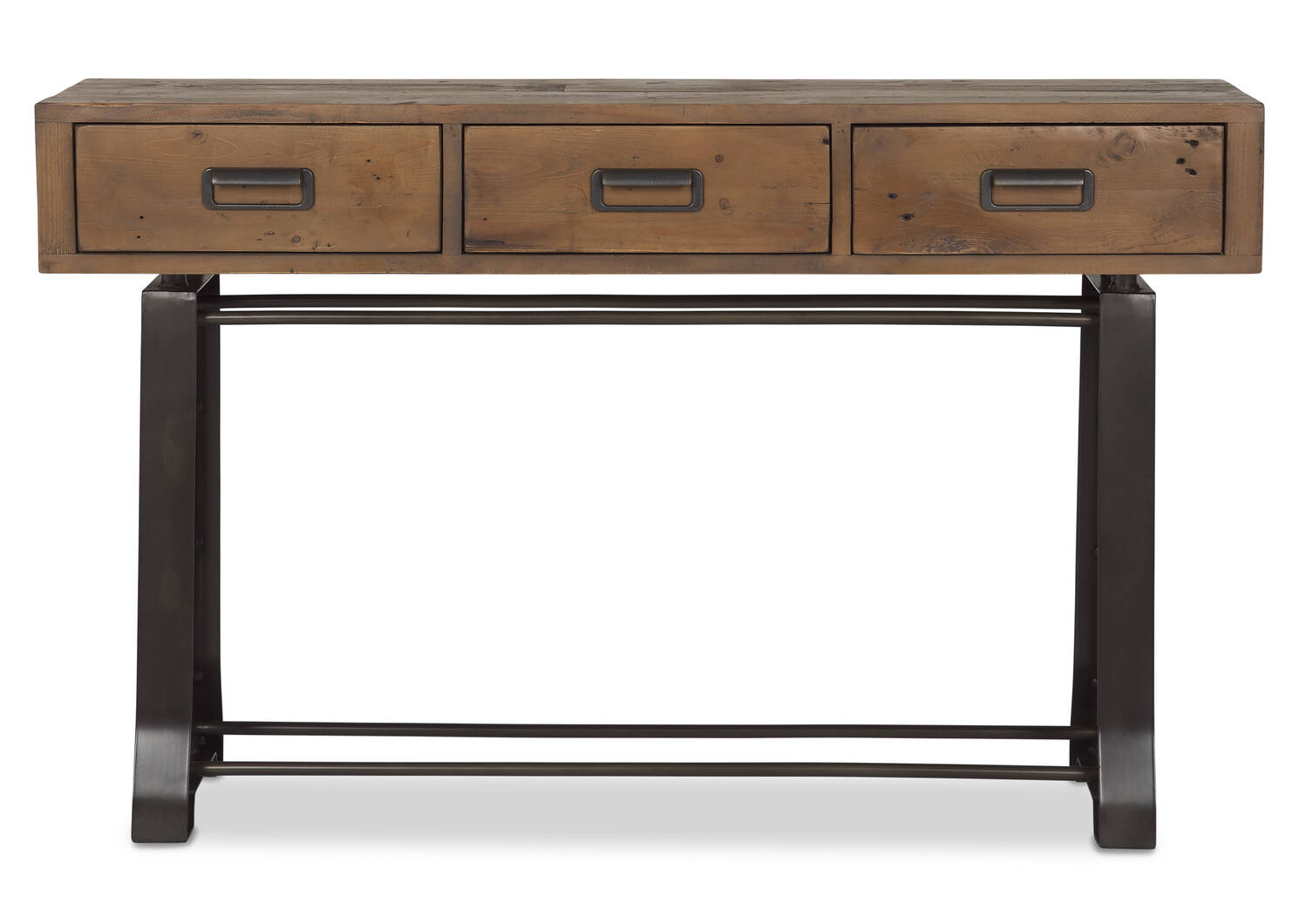 Table console Stapleton -Whisky brun