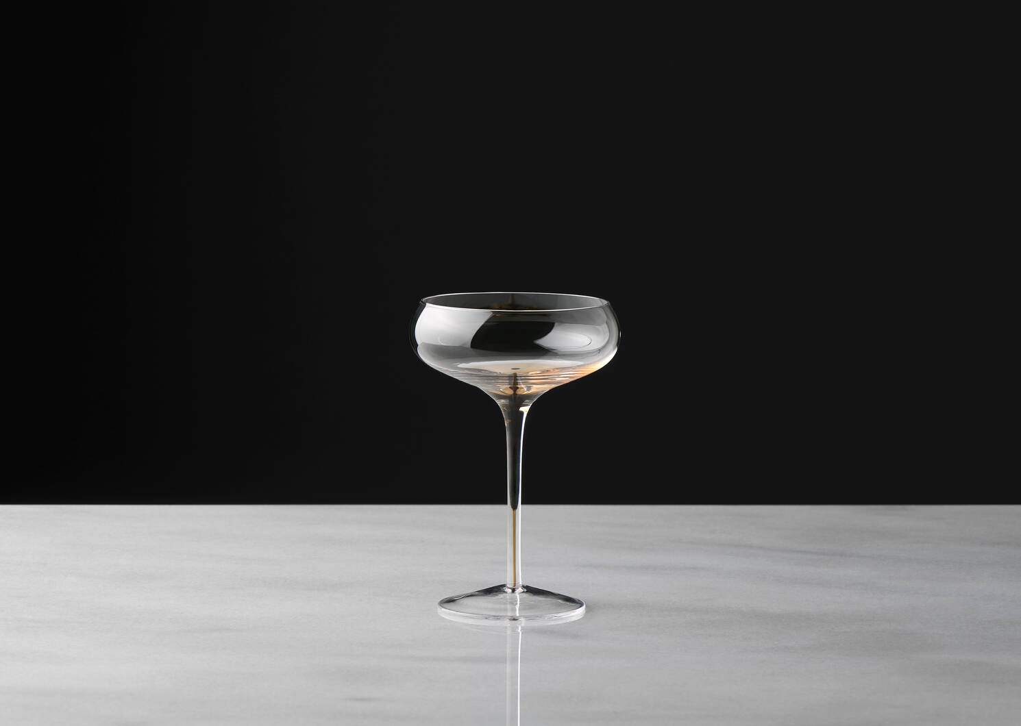 Maris Coupe Glass Clear/Amber