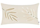 Cambria Cotton Leaf Pillow 14x24 Ivory
