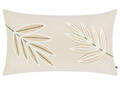 Cambria Cotton Leaf Pillow 14x24 Ivory