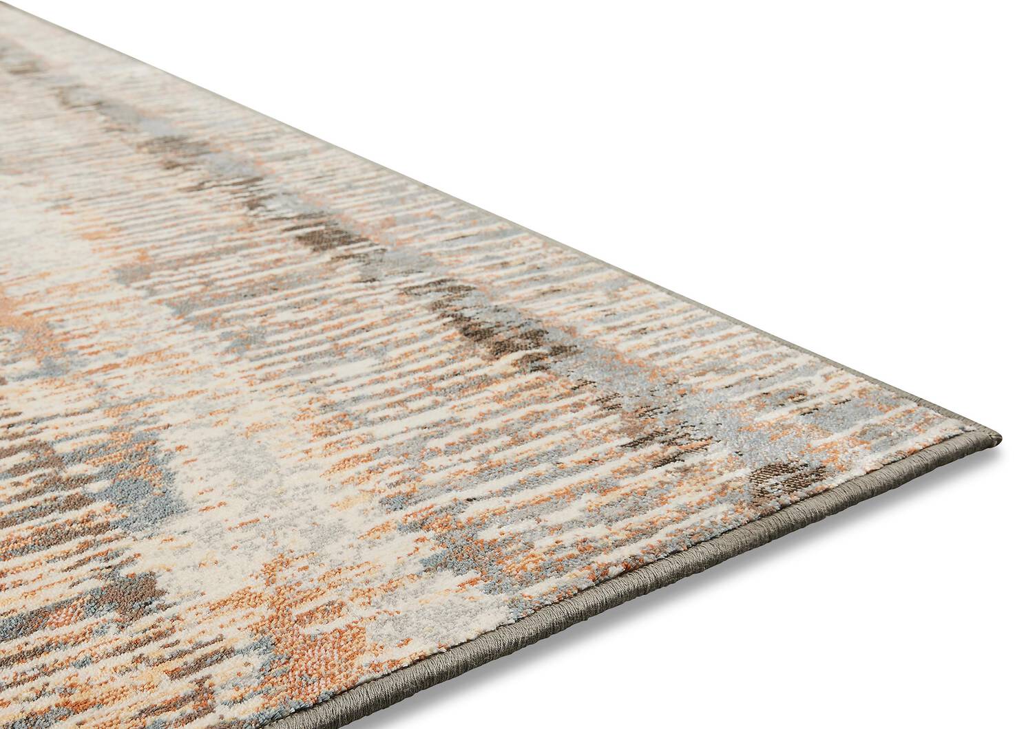 Tapis Dahl 63x90 terre brûlée/bleu