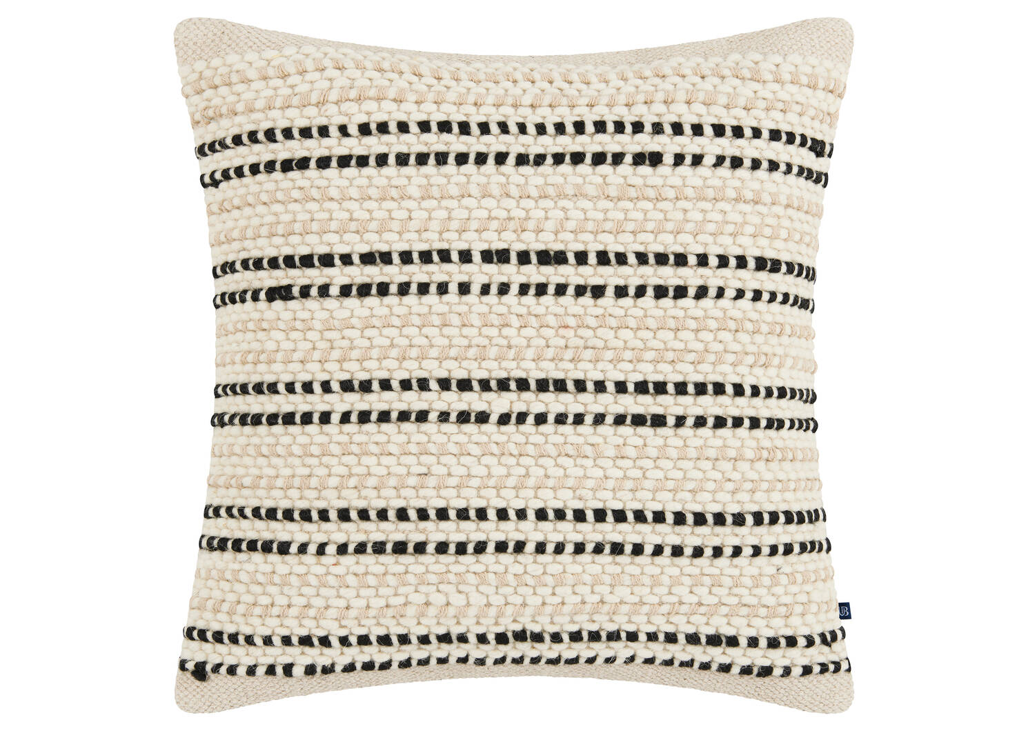 Balan Striped Pillow 20x20 Natural/Bl