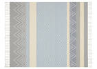Jeté géo Reith 50x60 bleu/multi