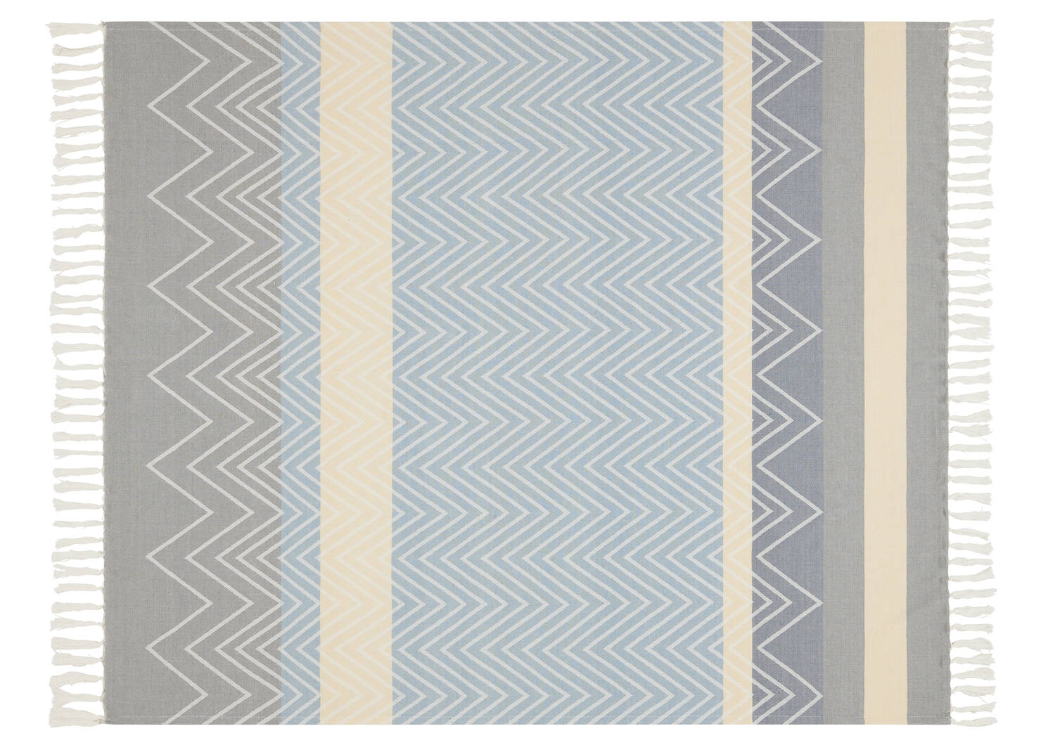 Jeté géo Reith 50x60 bleu/multi