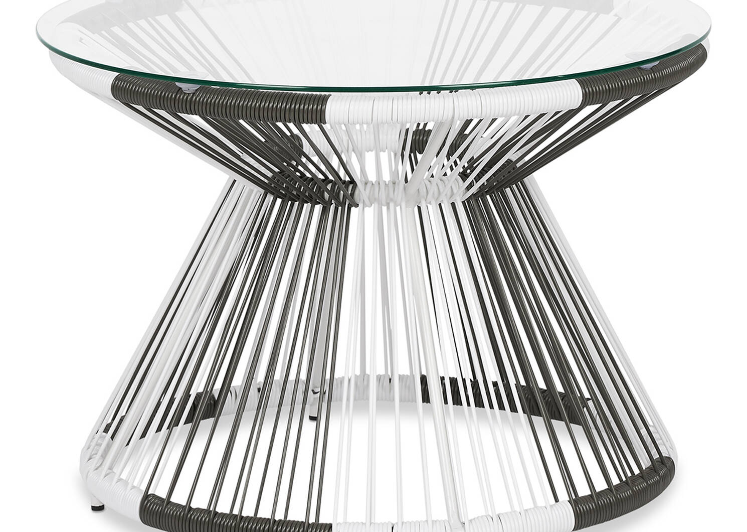 Porto Side Table -White/Grey