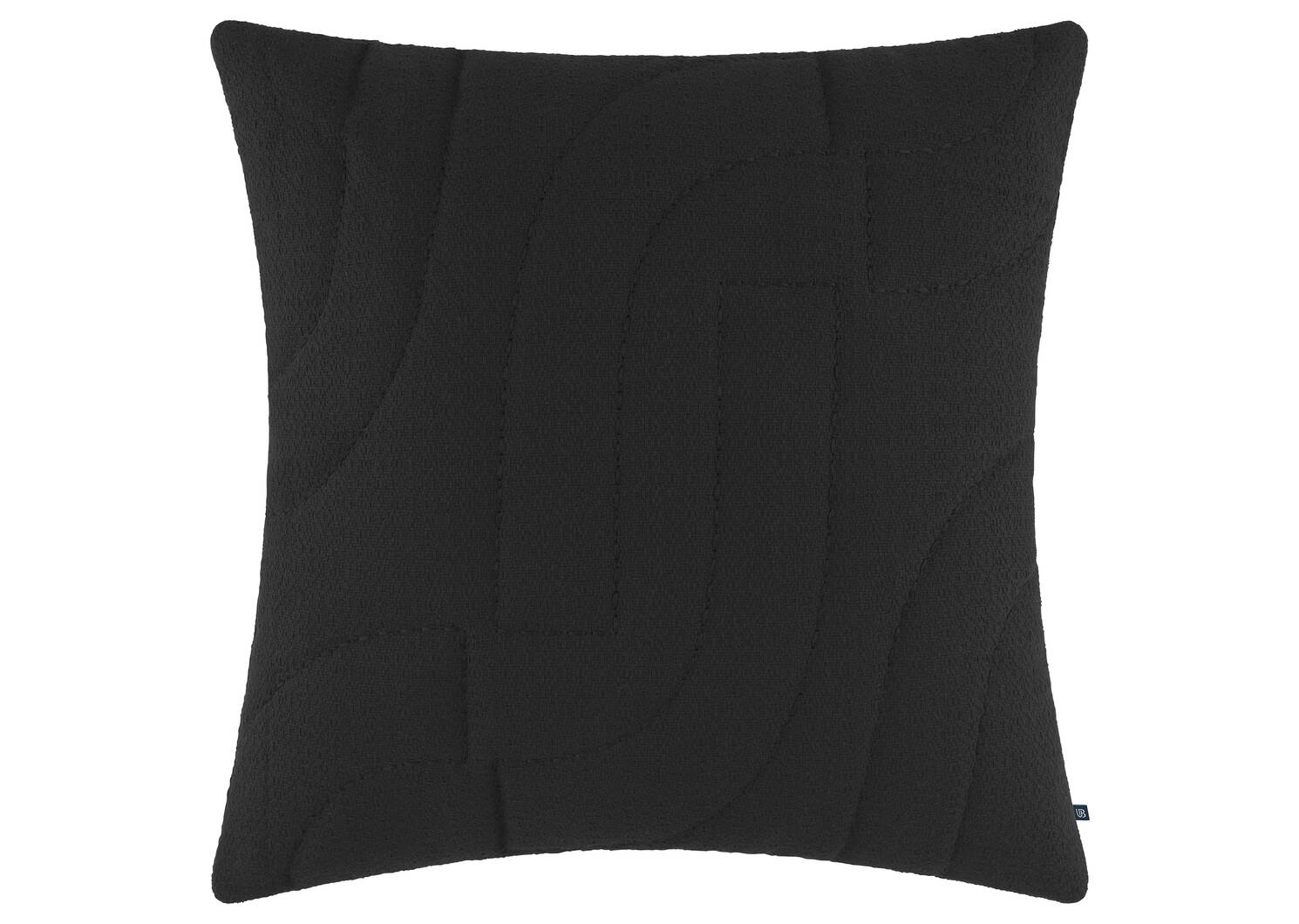 Karine Cotton Pillow 20x20 Black