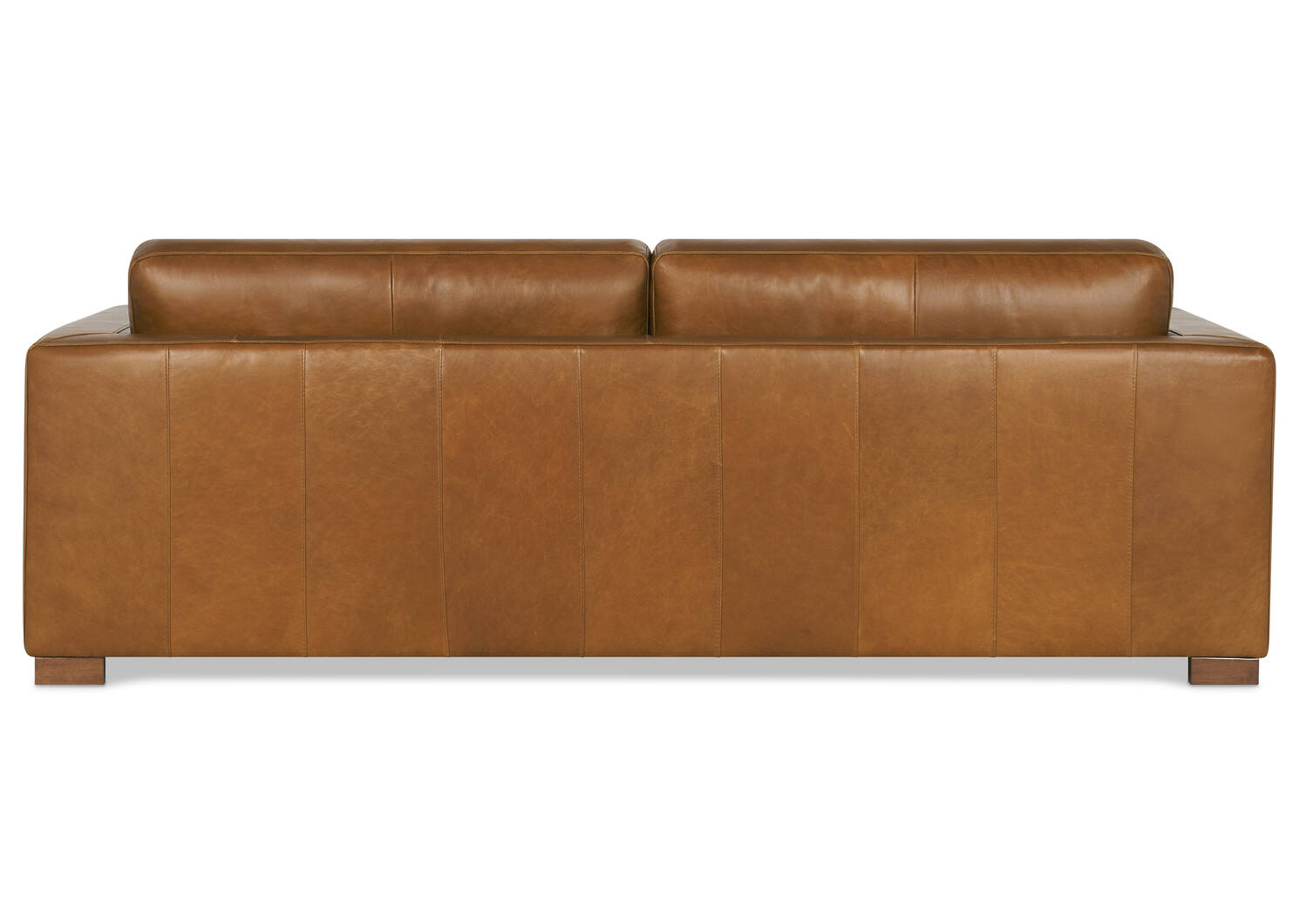 Gaetano Leather Sofa -Saddle Tan