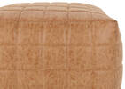 Renfrew Faux Leather Pouf Tan