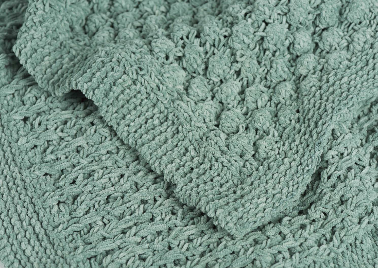 Ellie Chenille Throw Silver Pine