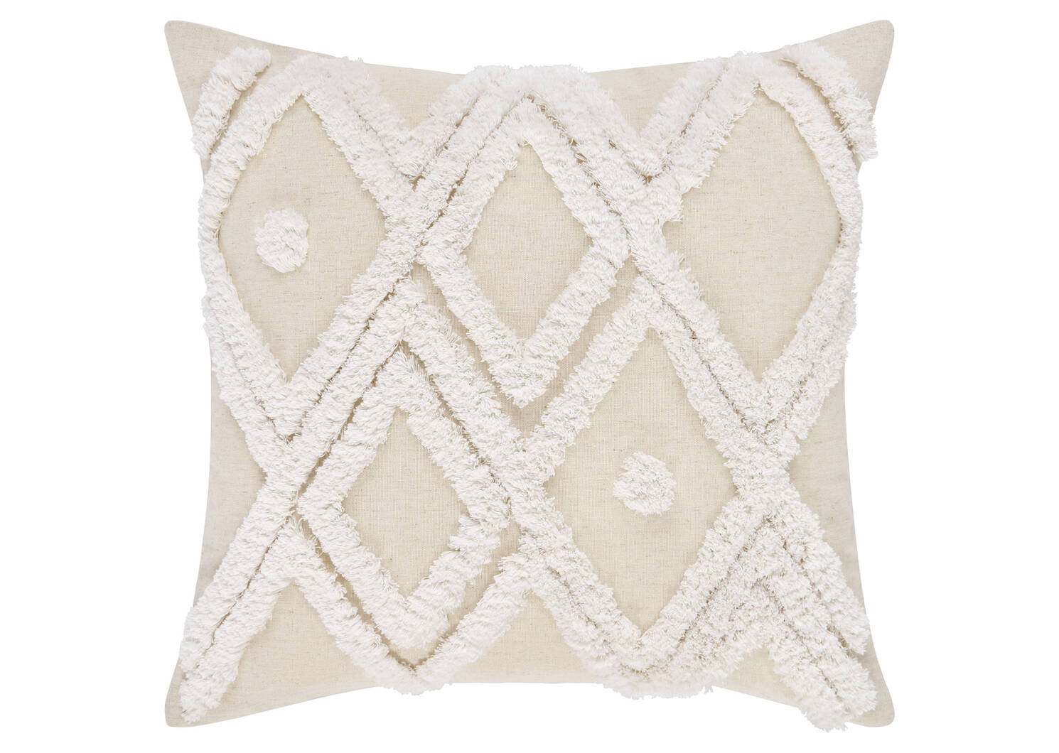 Krizia Tufted Toss 20x20 Sand/Ivory