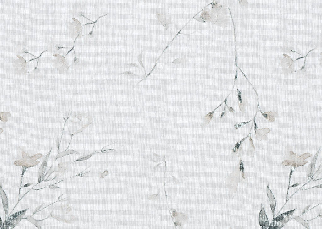 Sally Floral Sheer 96 Ivory/Multi