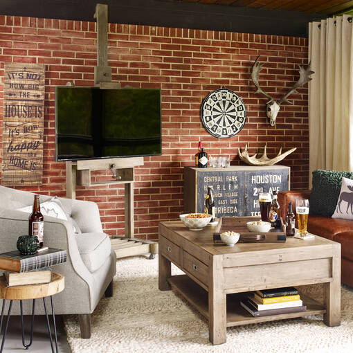 Uptown Tv Easel Faded Pine