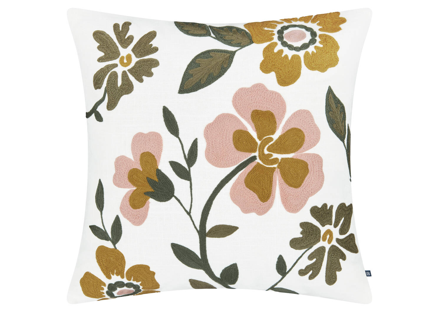 Suri Cotton Floral Pillow 20x20 Iv