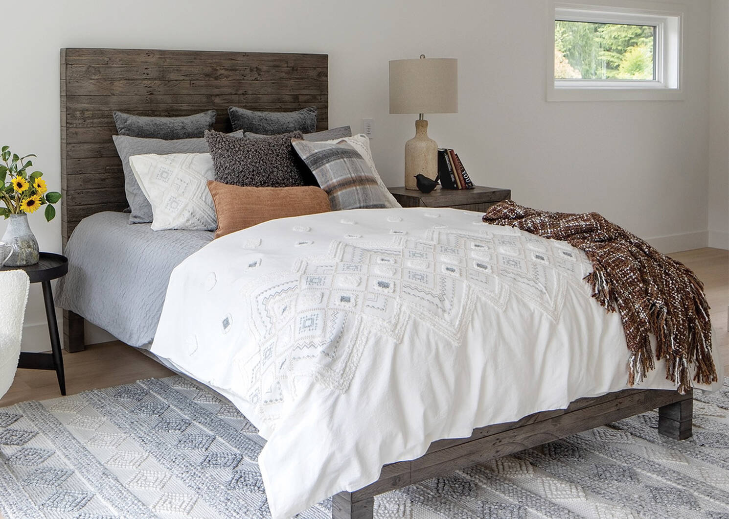 Ensemble de housse de couette Codie blanc