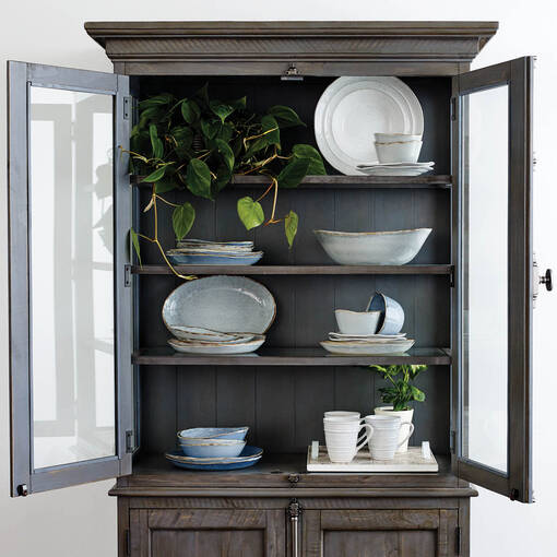 Crofton 16pc Dish Set Blue