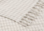 Remi Houndstooth Throw Ivory/Ash