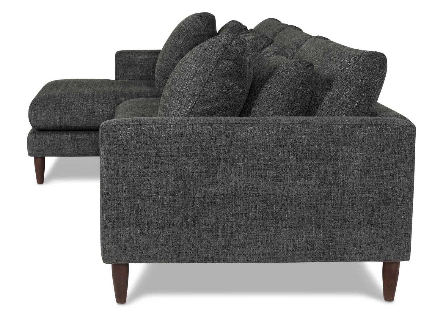 Nixon Sofa Chaise -Giovanna Pewter, LCF