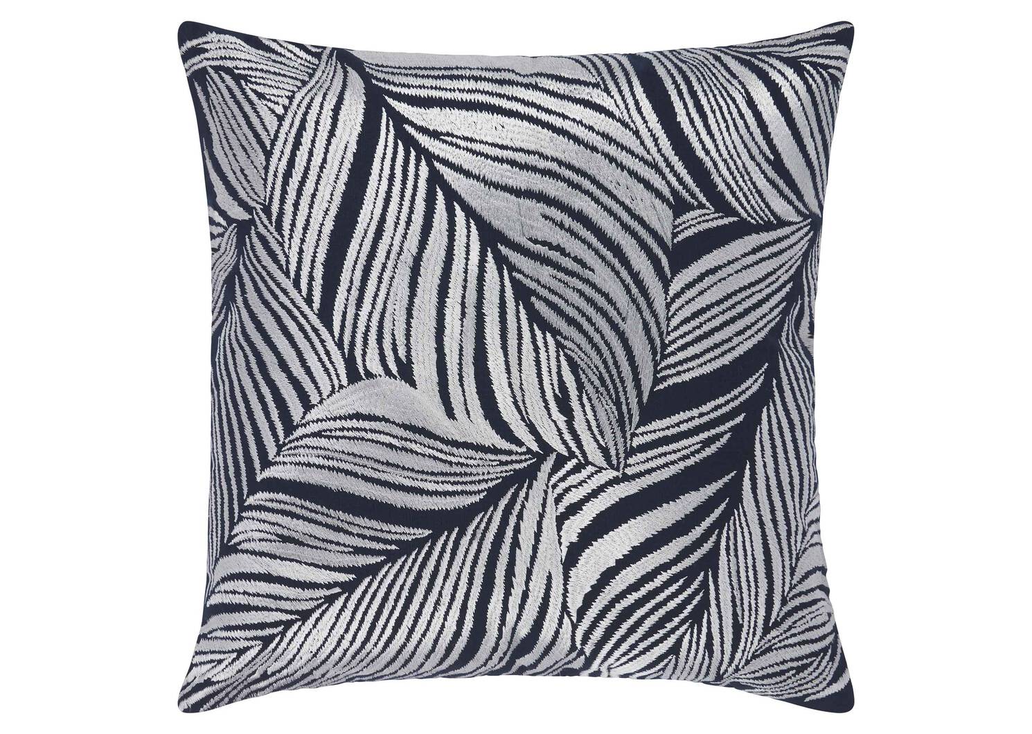 Cancun Leaf Toss 20x20 Atlantic/Silve