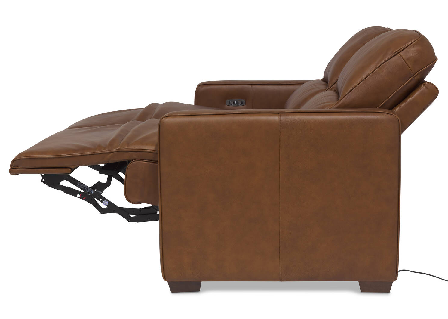Reese Leather Reclining Sofa -Arlo Rum