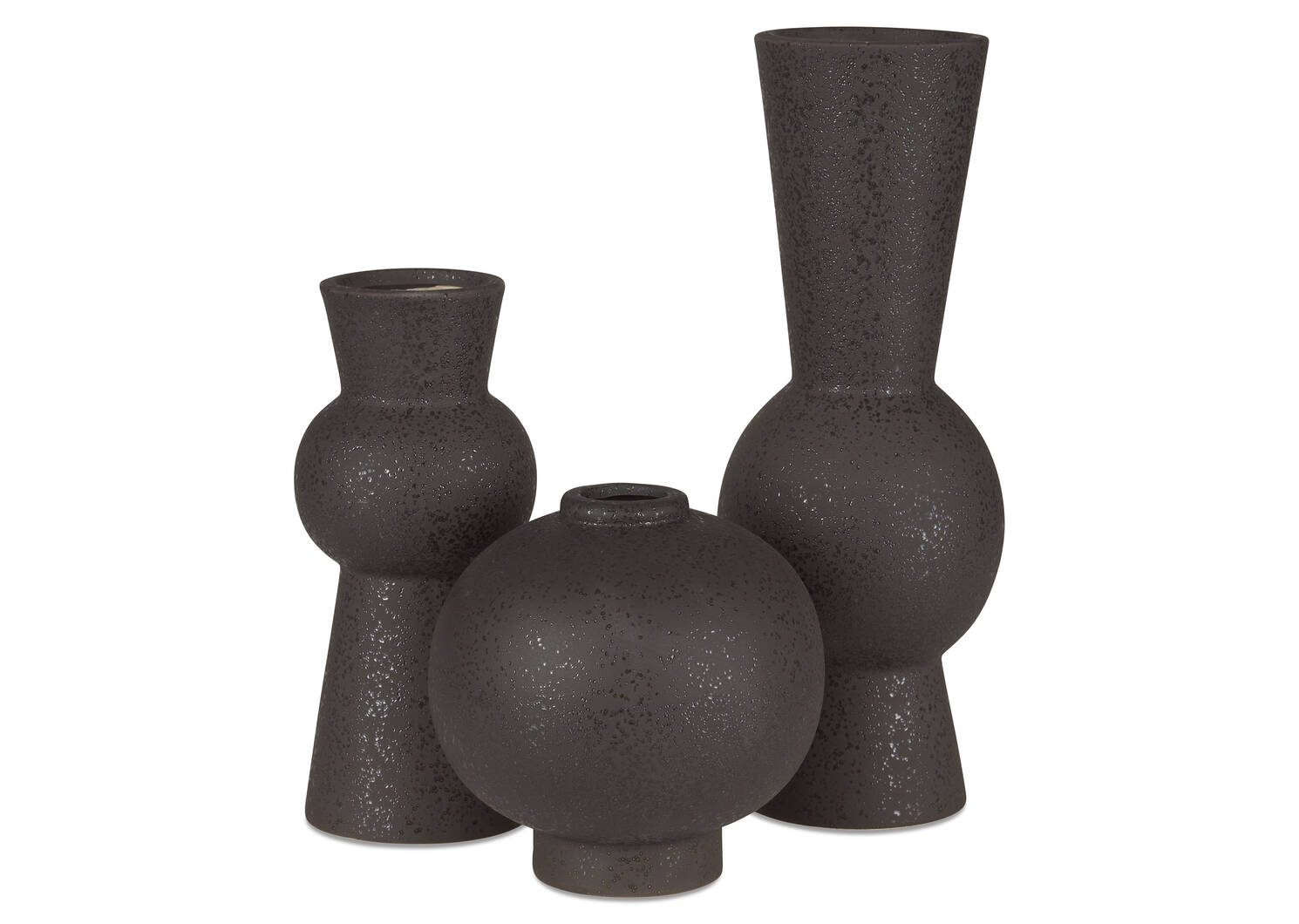 Vases Eliana noirs