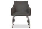 Chaise à accoudoirs Gabbi -Scott gris