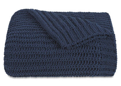 Cavendish Chenille Throw Atlantic