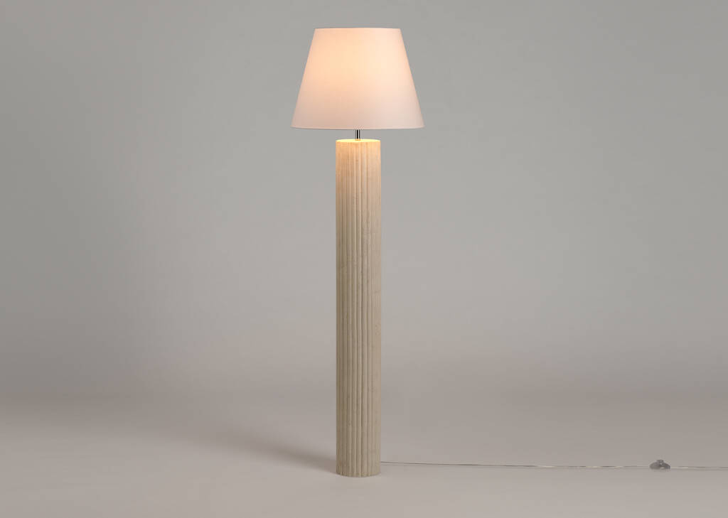 Lampe sur pied Minna ivoire