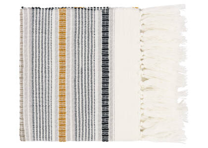 Cohen Throw Ivory/Grey/Amber