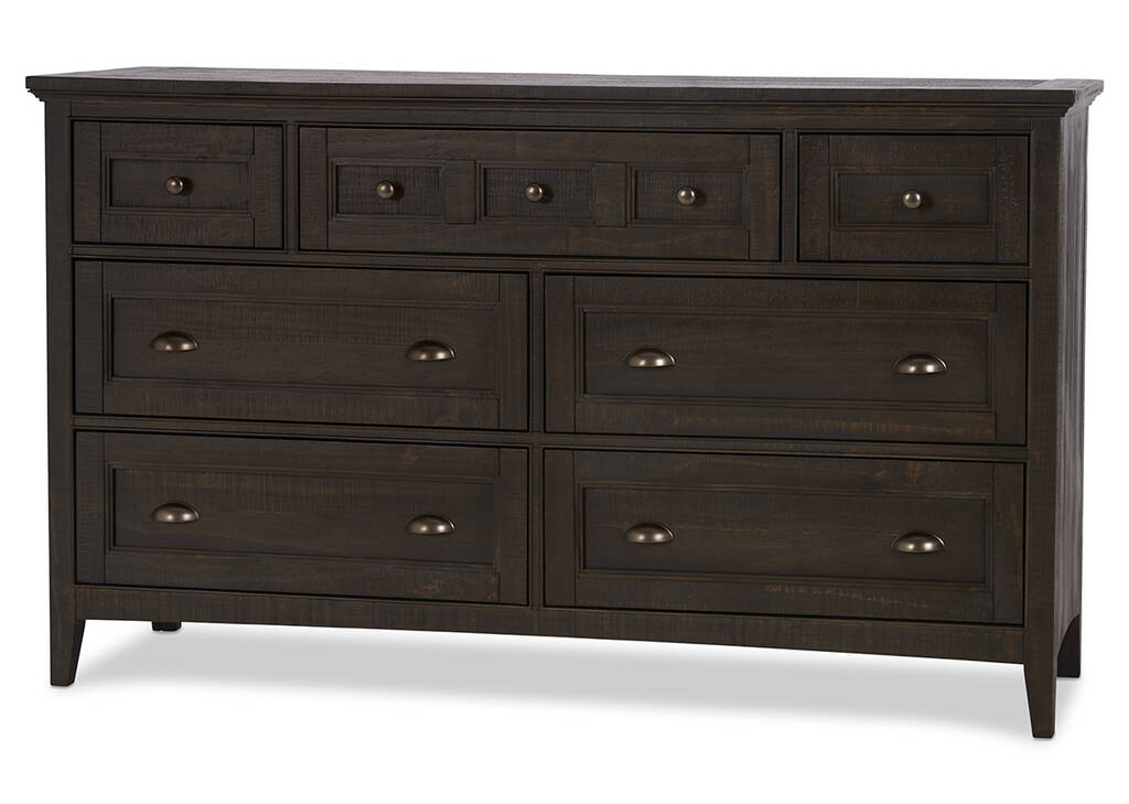 Parker 7 Drawer Dresser -Heron Coal