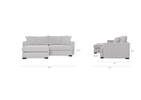 Sibley Sofa Chaise -Willow Static