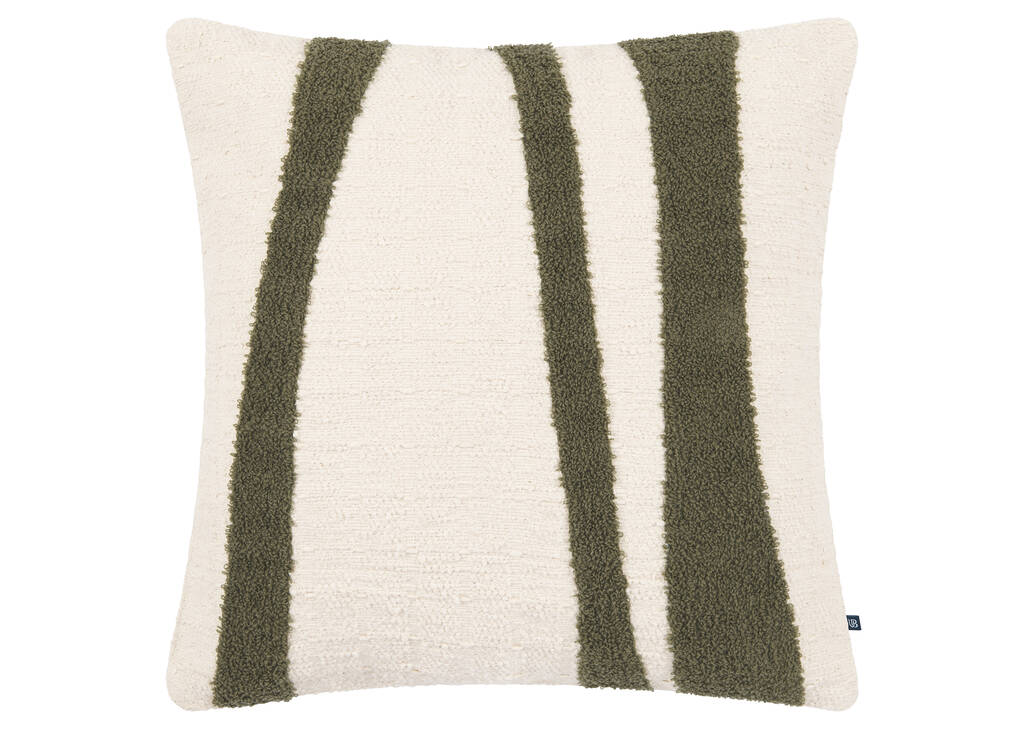 Coussin Astrid 20x20 naturel/sauge