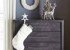 Catelyn Faux Fur Stocking White