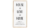 House & Love Wall Plaque