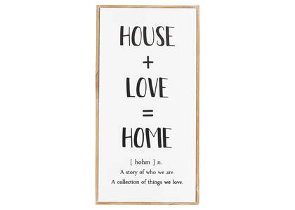 House & Love Wall Plaque