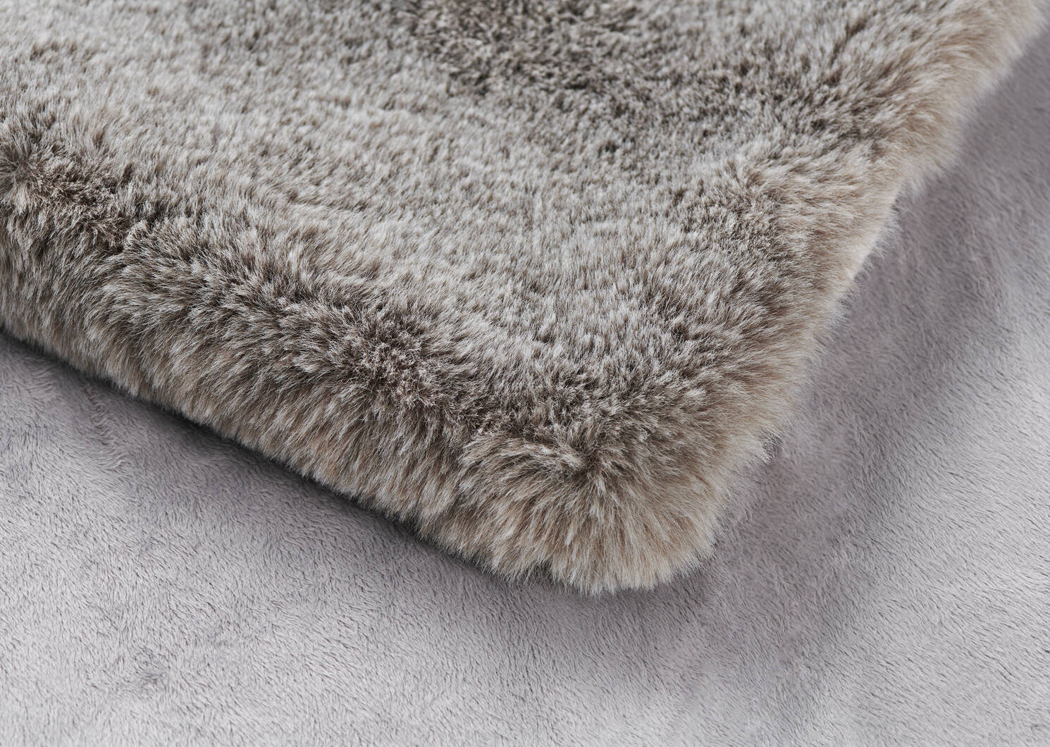 Ashcroft Faux Fur Throw Ash