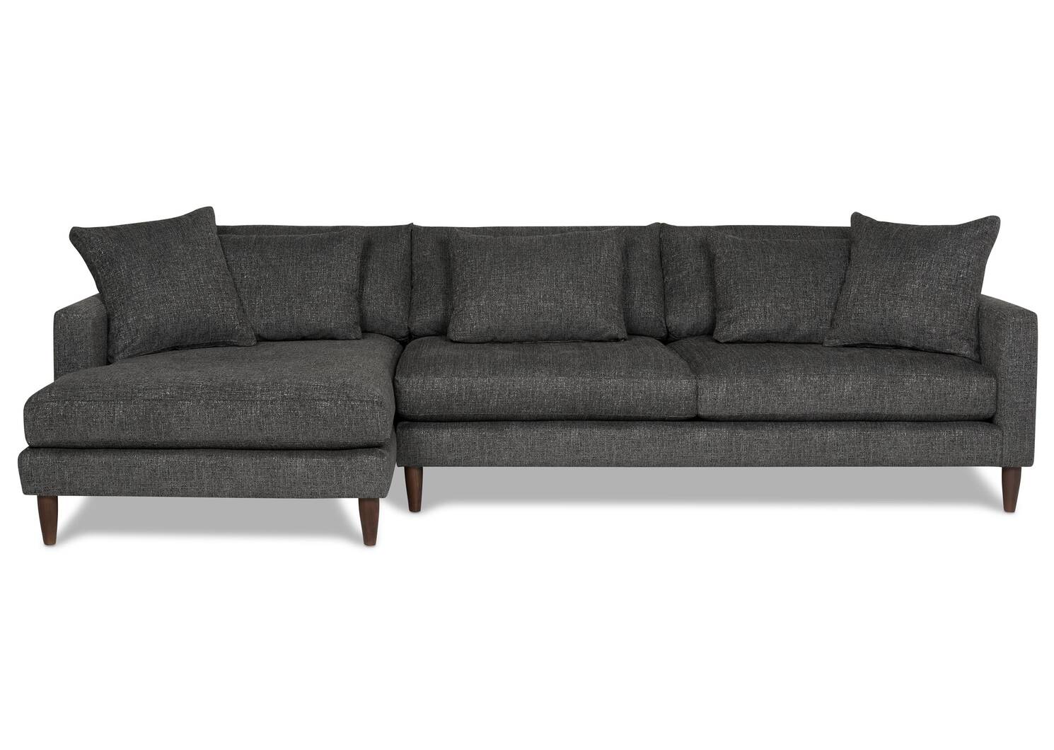 Urban 2 Piece Chaise Sectional, Sofa With Chaise