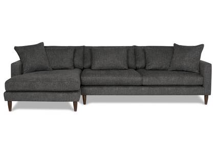 Nixon Sofa Chaise -Giovanna Pewter, LCF